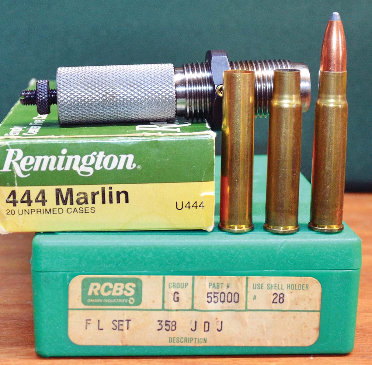 Layne added the RCBS die set in 358 JDJ to his reloading room during the 1970s. It still produces excellent ammunition and has held up quite well.